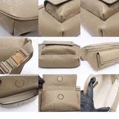 Gucci(구찌) 645093 구찌 브라운 레더 점보 GG 벨트백 썸네일 5
