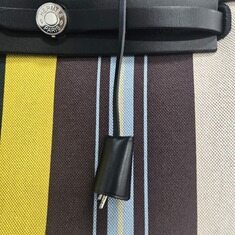 에르메스 에르백 ZIP 31 헌터 캔버스 가죽 탑핸들 숄더백 멀티컬러 (W) 썸네일 3