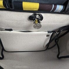 에르메스 에르백 ZIP 31 헌터 캔버스 가죽 탑핸들 숄더백 멀티컬러 (W) 썸네일 7