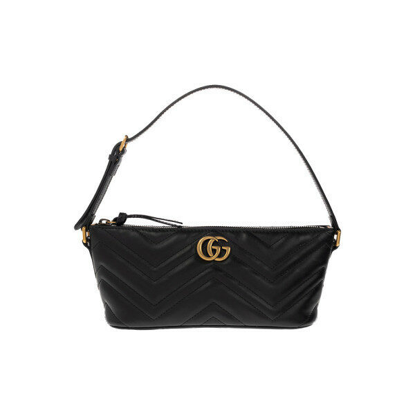 26SS GG 마몬트 마틀라세 숄더백 블랙 739166 AABZB 1000 - Gucci