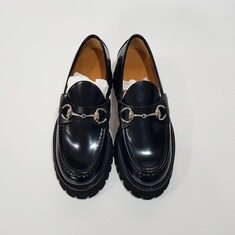 구찌 스퀘어 홀스빗 레더 로퍼 764211 썸네일 2