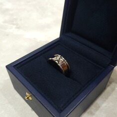 [럭스유] 루이비통 LV 볼트 다이아몬드 링 18K 화이트골드 62호 Q9059H 썸네일 4