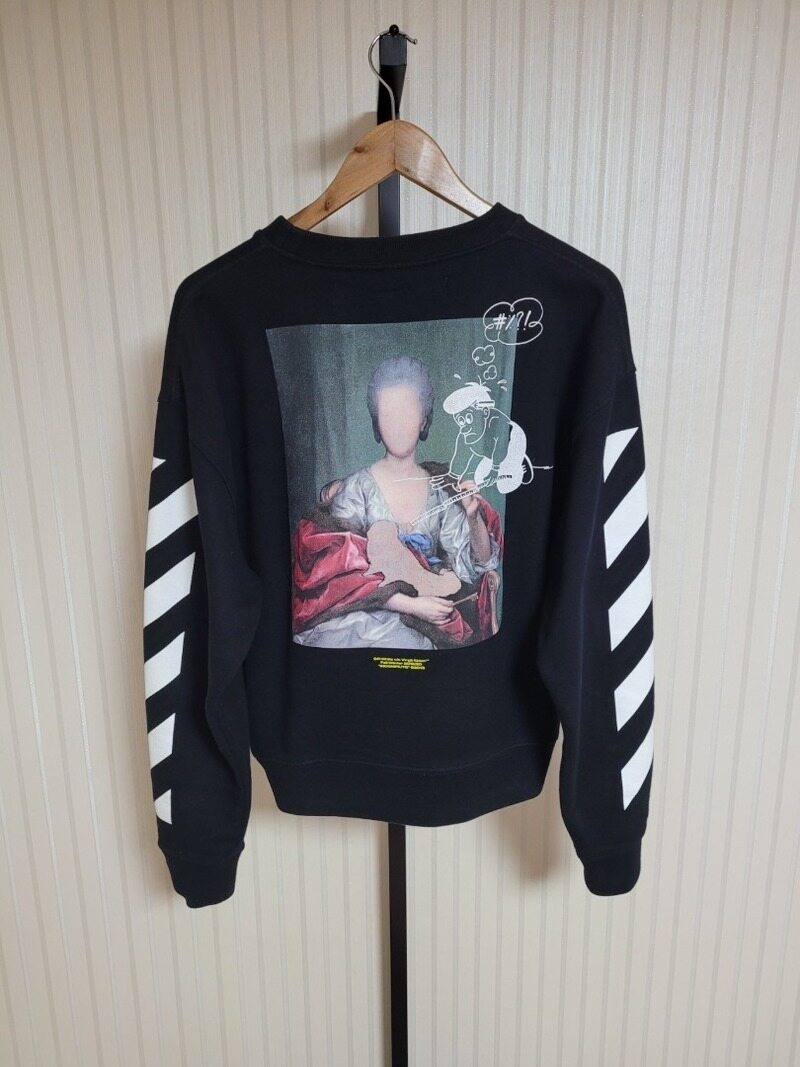 [S] 오프화이트 마리아나 카라바조 애로우 맨투맨 - Off White