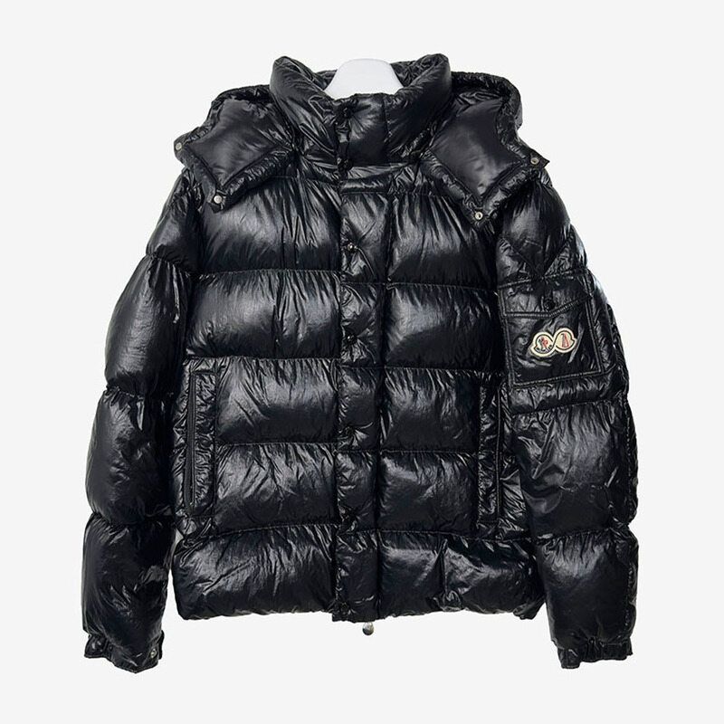 몽클레어 MAYA 70 마야 70주년 후드 쇼트 다운 재킷 6사이즈 블랙 PZK87P2A - Moncler