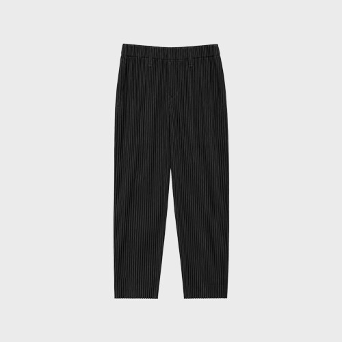 [옴므플리세 이세이미야케] 베이직 스트레이트 팬츠 블랙 남성 팬츠 HP67-JF550 15 / TJ - Issey Miyake