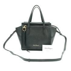 Ferragamo(페라가모) 21 F478 블랙 카프스킨 금장 에이미 스몰 탑 핸들 2WAY 썸네일 1