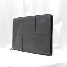 Bottega Veneta(보테가베네타) 608602 차콜 인트레치아토 아르코 도큐먼트 클러치 썸네일 2