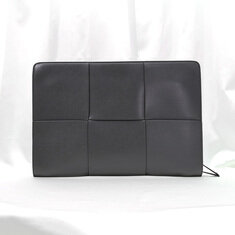 Bottega Veneta(보테가베네타) 608602 차콜 인트레치아토 아르코 도큐먼트 클러치 썸네일 4