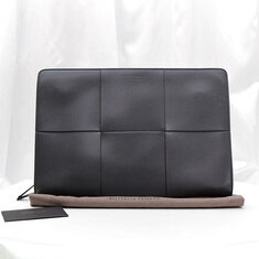Bottega Veneta(보테가베네타) 608602 차콜 인트레치아토 아르코 도큐먼트 클러치 썸네일 1