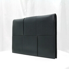 Bottega Veneta(보테가베네타) 680169 블랙 인트레치아토 아르코 도큐먼트 케이스 클러치 썸네일 2