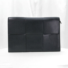 Bottega Veneta(보테가베네타) 680169 블랙 인트레치아토 아르코 도큐먼트 케이스 클러치 썸네일 3