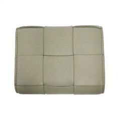 Bottega Veneta(보테가베네타) 651372 카키 램스킨 인트레치아토 위빙 3단 폴더형 지퍼 반지갑 썸네일 3