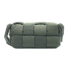 Bottega Veneta(보테가베네타) 628951 카키 나일론 인트레치아토 위빙 패딩 테크 카세트 미디움 크로스백 썸네일 3