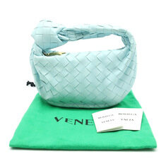 Bottega Veneta(보테가베네타) 651876 스카이 블루 램스킨 인트레치아토 미니 조디 탑 핸들 토트백 썸네일 1