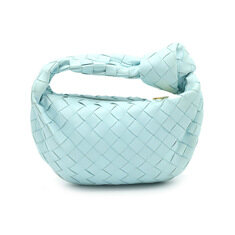 Bottega Veneta(보테가베네타) 651876 스카이 블루 램스킨 인트레치아토 미니 조디 탑 핸들 토트백 썸네일 4