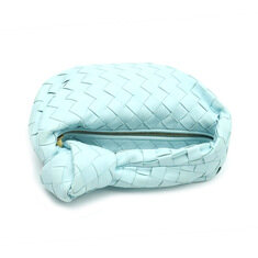 Bottega Veneta(보테가베네타) 651876 스카이 블루 램스킨 인트레치아토 미니 조디 탑 핸들 토트백 썸네일 5