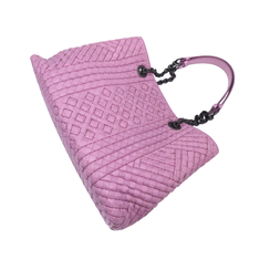 Bottega Veneta(보테가베네타) 428052 라벤더 핑크 카프스킨 체인 쇼퍼 미디움 숄더백 썸네일 3