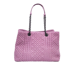 Bottega Veneta(보테가베네타) 428052 라벤더 핑크 카프스킨 체인 쇼퍼 미디움 숄더백 썸네일 2