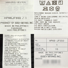 논현 더팩토리 26SS 옴므 플리세 이세이 미야케 베이직 플리츠 팬츠 / 블랙 (HP66JF550 15) 썸네일 7