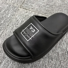 더팩토리 26SS Y-3 요지 야마모토 로고 슬라이드 / 블랙 (KI4033) 썸네일 5