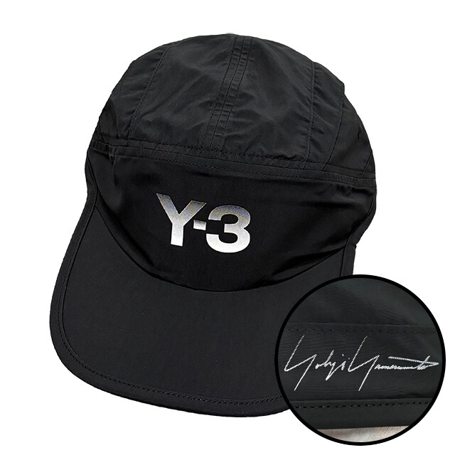 더팩토리 26SS Y-3 요지 야마모토 로고 런 캡 / 블랙 (KR7553) - Y-3