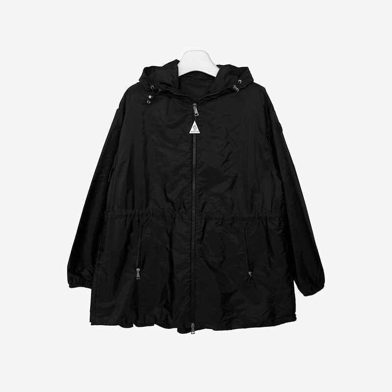 [2] 미사용 몽클레어 웨트 후드 자켓 블랙 Y114JBEU - Moncler