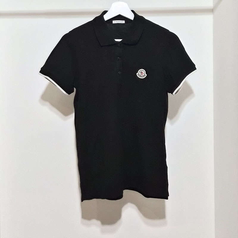 몽클레르 로고 패치 피케 반팔 L306801 - Moncler