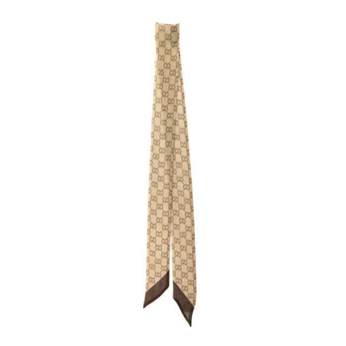 [국내발송] 구찌 프린트 실크 쉬폰 리본 스카프 865307 3GAQS 9965 - Gucci