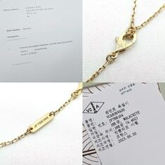 Van Cleef&Arpels(반클리프앤아펠) 18K 옐로우 골드 말라카이트 빈티지 알함브라 목걸이 썸네일 5