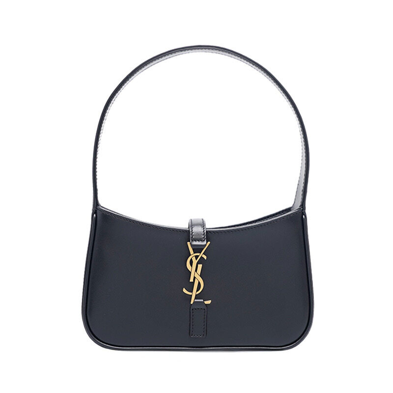 블랙 Le 5 A 7 호보 미니 숄더백 - Saint Laurent