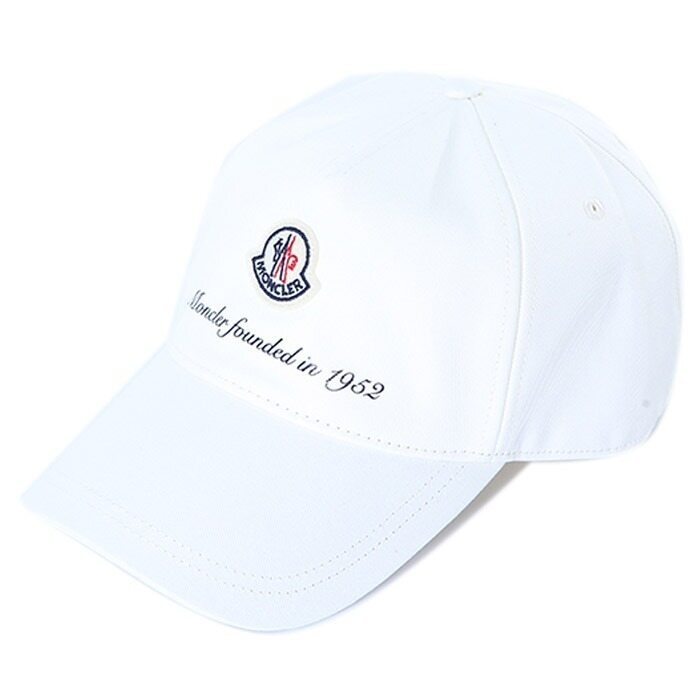 몽클레어 로고패치 히스토리 프린트 베이스볼 캡 (아이보리)3B00002 0U162 034 - Moncler