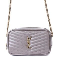 생로랑 YSL 금장 모노그램로고 마틀라쎄 루 체인 숄더 겸 크로스백 (그레이쉬브라운)748849 DV707 2826 썸네일 1