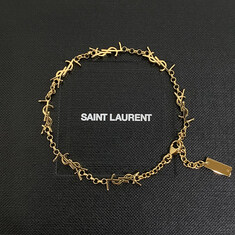 논현 더팩토리 26SS 생로랑 YSL 모노그램 카산드라 체인 브레이슬릿 팔찌 골드 (757664 Y1500 8030) 썸네일 2