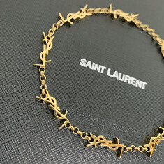 논현 더팩토리 26SS 생로랑 YSL 모노그램 카산드라 체인 브레이슬릿 팔찌 골드 (757664 Y1500 8030) 썸네일 4