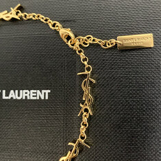 논현 더팩토리 26SS 생로랑 YSL 모노그램 카산드라 체인 브레이슬릿 팔찌 골드 (757664 Y1500 8030) 썸네일 5