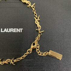 논현 더팩토리 26SS 생로랑 YSL 모노그램 카산드라 체인 브레이슬릿 팔찌 골드 (757664 Y1500 8030) 썸네일 6