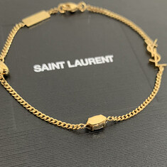 더팩토리 26SS 생로랑 YSL 모노그램 오피움 하트 참 브레이슬릿 팔찌 골드 (701950 Y1526 9137) 썸네일 7