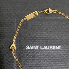 더팩토리 26SS 생로랑 YSL 모노그램 오피움 하트 참 브레이슬릿 팔찌 골드 (701950 Y1526 9137) 썸네일 8