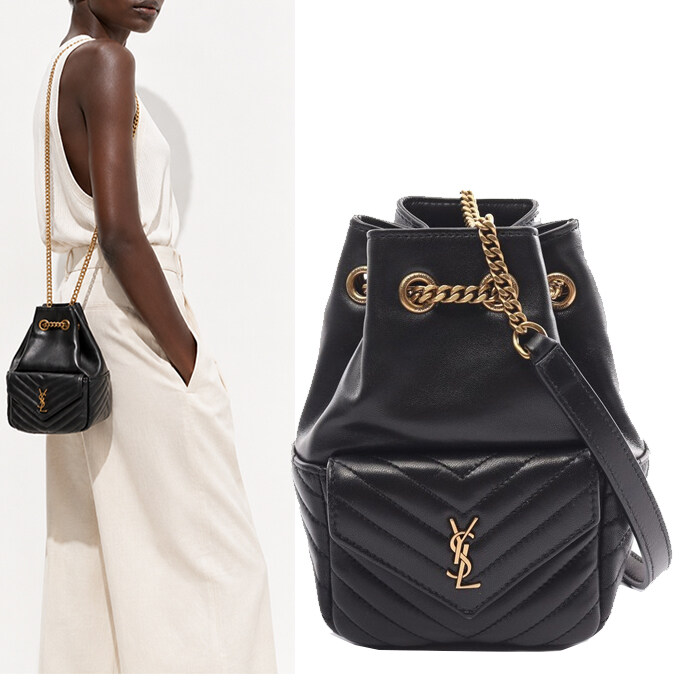 26SS 생로랑 조 나노 버킷백/760745 1EL07 1000 - Saint Laurent