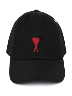 아미 드 꾀흐 공용 레드 자수 캡 모자 BFUCP006-AW0041-001 썸네일 2