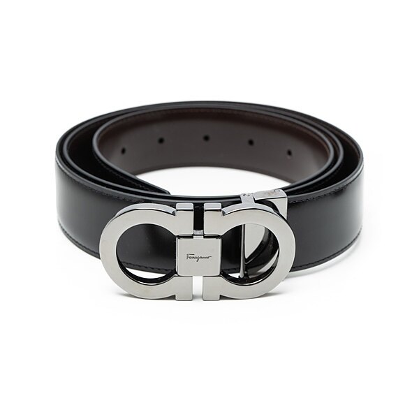 [FERRAGAMO] 페라가모 남성 더블 간치오 버클 벨트 67-9535-00 644557 - Salvatore Ferragamo