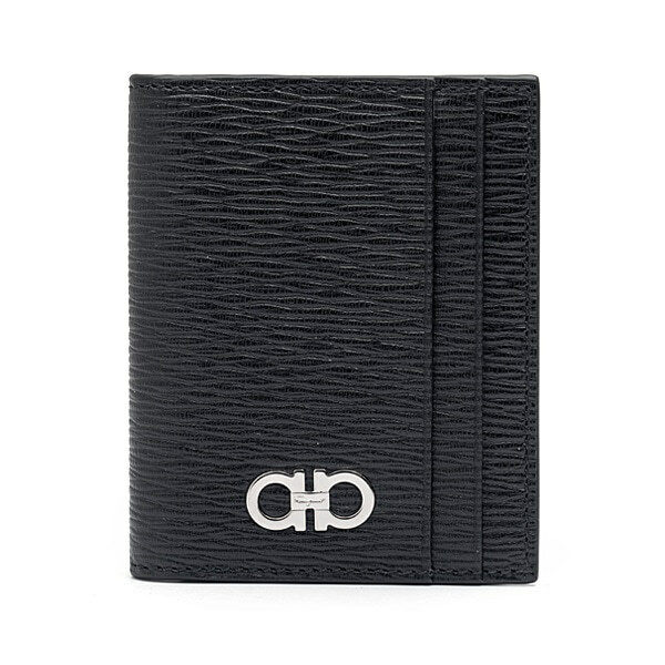 라프리마 [FERRAGAMO] 페라가모 리바이벌 간치오 반지갑 66-0371 NERO+ROSSO 740946 - Salvatore Ferragamo