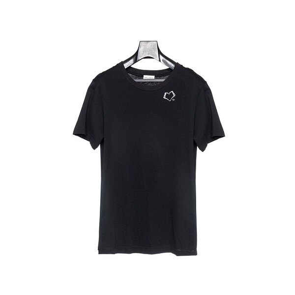 생로랑 프린트 여성 티셔츠 557491-YBAQ2-1095 - Saint Laurent