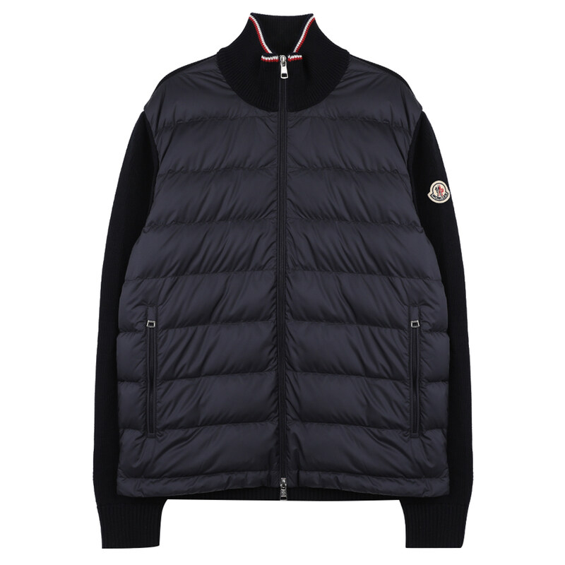몽클레어 로고 패치 패딩 믹스 집업 자켓 9B00003-M1367-776 - Moncler