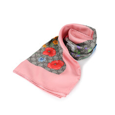 구찌 GG 플라워 프린팅 실크 스카프 602585-3G001-9772 썸네일 1