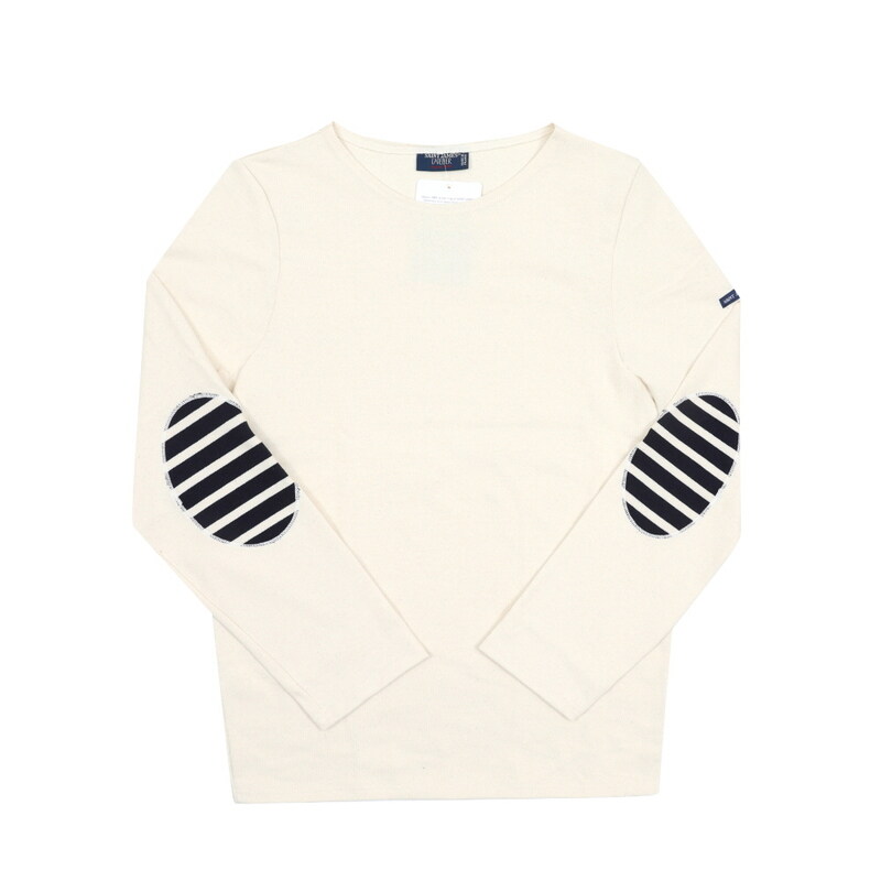 세인트제임스 0844 ECRU NAVY ECRU 공용 긴팔티 - Saint James