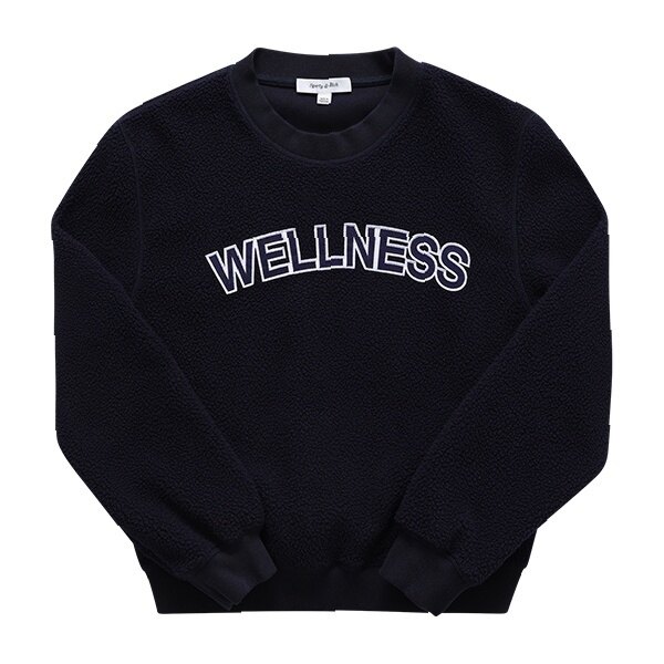 스포티앤리치 CR666NA NAVY 여성 맨투맨 - Sporty & Rich