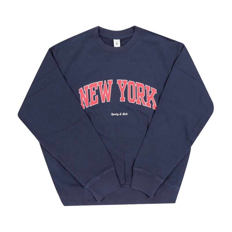 스포티앤리치 ST071606304BL106 DARK NAVY 공용 맨투맨 - Sporty & Rich