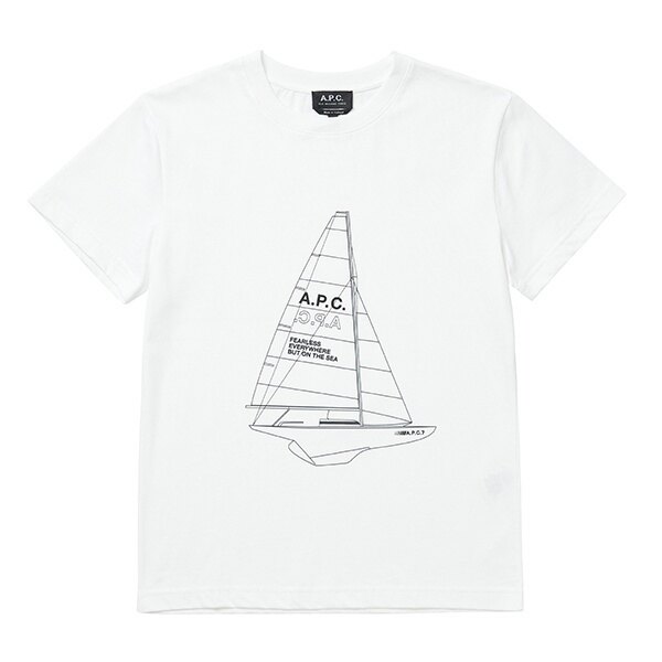 아페쎄 CODEU M26203 AAB WHITE 공용 반팔티 - A.P.C.