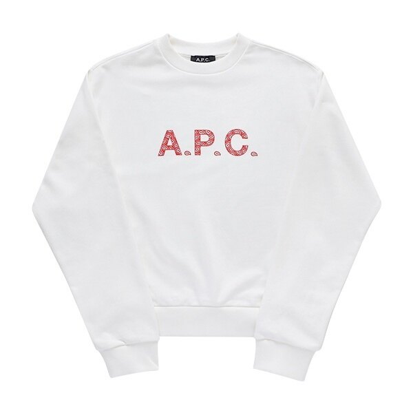 아페쎄 COEIP F27887 TAB BLANC/ROUGE 여성 맨투맨 - A.P.C.